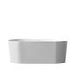 Attica Noosa Fluted 1500 Gloss White Bath with Overflow