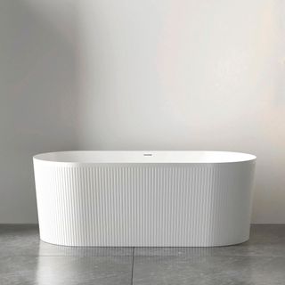Attica Noosa 1500 Gloss White Bath with Overflow