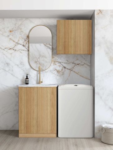 Havana Fluted Woodland Oak Mini Laundry