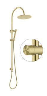 Celine Twin Shower Combo Brushed Gold