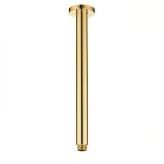 Pavia 300mm Argent Gold Ceiling Shower Arm Round