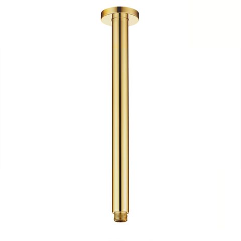 Pavia 300mm Argent Gold Ceiling Shower Arm Round