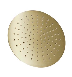 Pavia 250mm Argent Gold Shower Head Stainless Steel Round