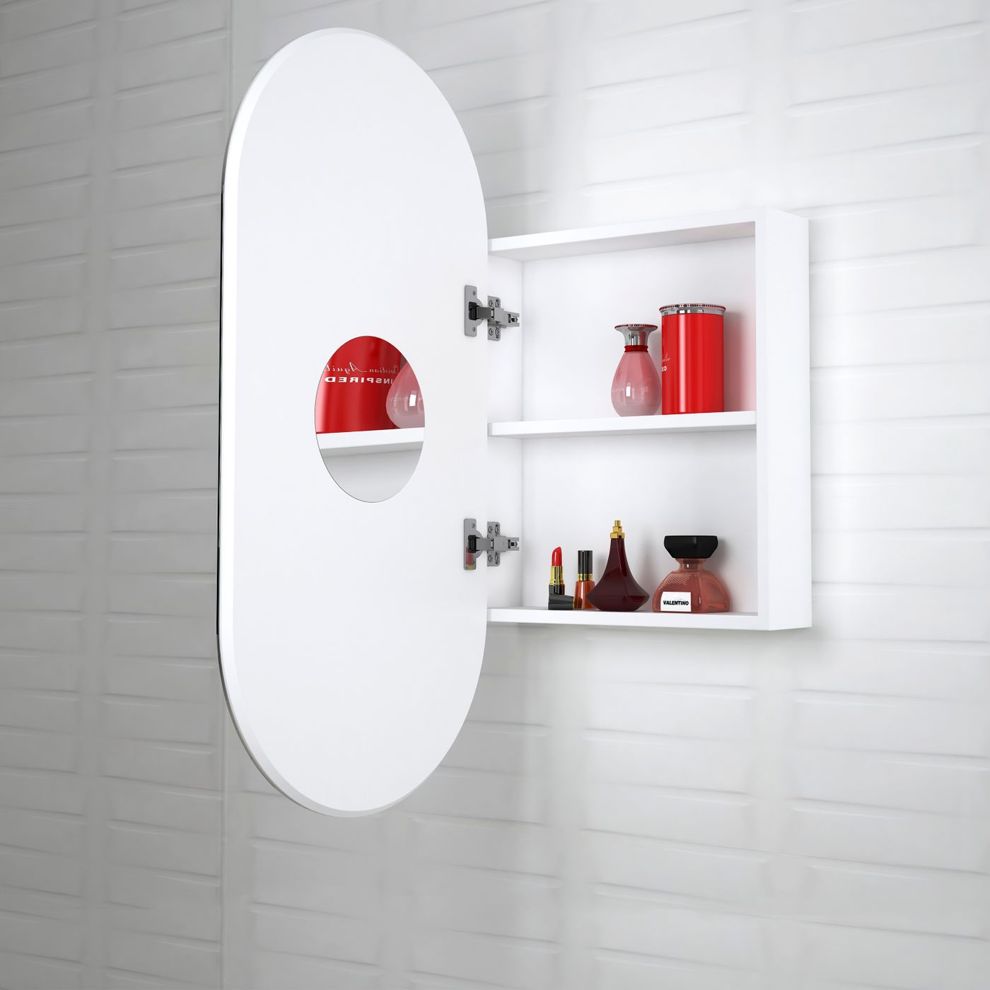 Noosa 900x450 White Shaving Cabinet Door Only