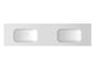 Chloe 1800x465 Silk Matte White Top with Basin