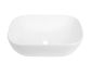 Artis O'96 455x325x135 Matte White Oval Basin Ultra Slim