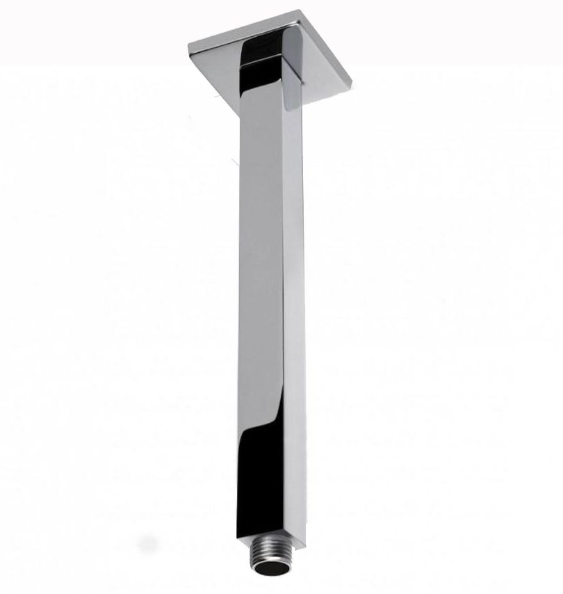 Zevio / Oskar  600mm Chrome Ceiling Shower Arm Square