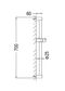Vetto Shower On Rail Argent Gold