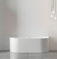 Attica Noosa Fluted 1700 Gloss White BTW Multi-fit Bath with Overflow
