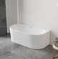 Attica Noosa Fluted 1700 Gloss White BTW Multi-fit Bath with Overflow