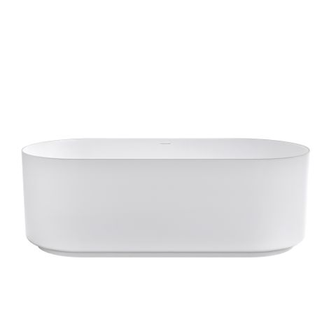 Attica Celine 1700 Matte White Bath with Overflow