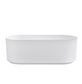 Attica Celine 1700 Matte White Bath with Overflow