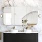 Newport 1500x750 Black Oak Shaving Cabinet