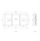 Newport 1500x750 White Shaving Cabinet