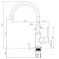 Vetto Lead Free Kitchen Sink Mixer Chrome