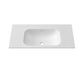 Chloe 900x465 Silk Matte White Top with Basin