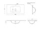 Chloe 900x465 Silk Matte White Top with Basin