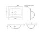 Chloe 600x465 Silk Matte White Top with Basin