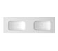 Chloe 1500x465 Silk Matte White Top with Basin