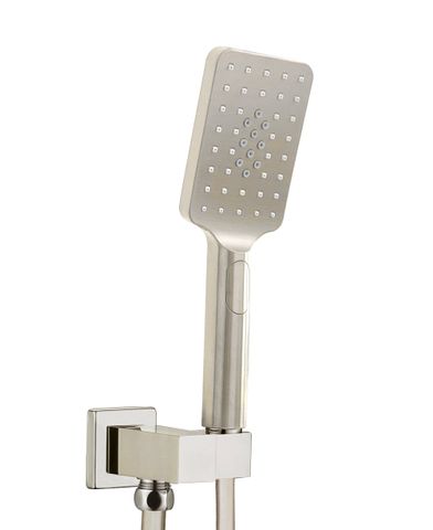 Zevio / Oskar  Brushed Nickel Handheld Shower Set Square