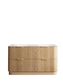 Havana 1500mm Woodland Oak Fluted Floorstanding Curve Vanity with Chloe Silk Top