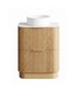Havana 750mm Woodland Oak Fluted Floorstanding Curve Vanity with Pure White Top