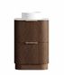 Havana 600mm Sable Walnut Fluted Floorstanding Curve Vanity with Cloudy Carrara Top