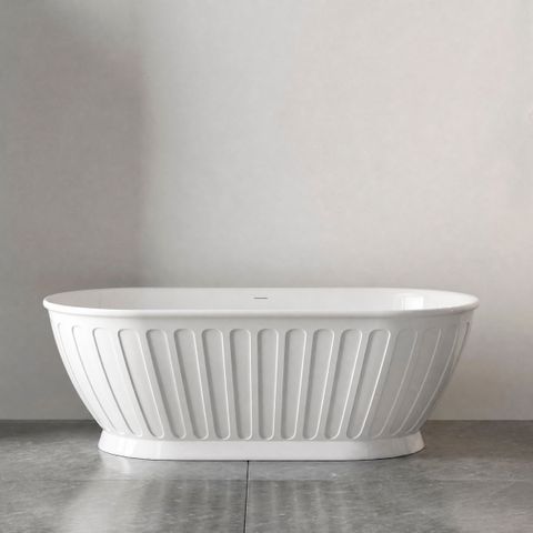 Attica Kensington 1700 Gloss White Bath with Overflow