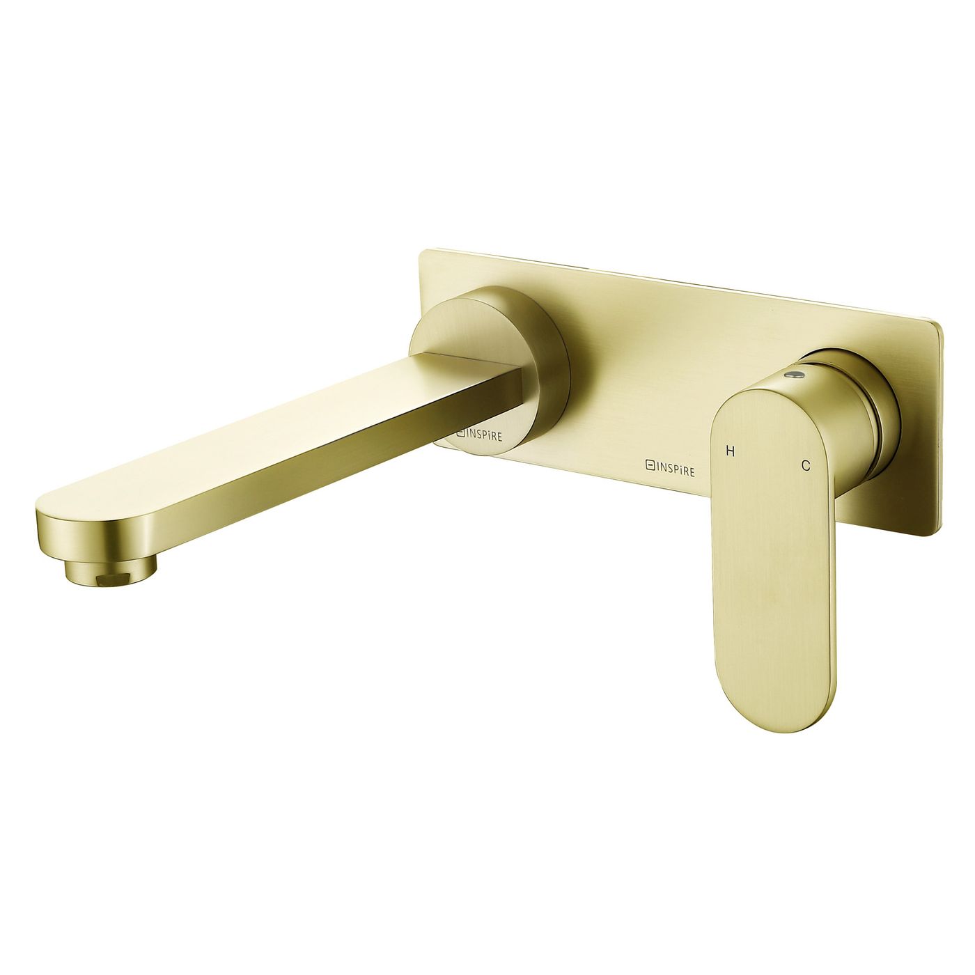 Vetto Lead Free Wall Basin Mixer Brushed Gold