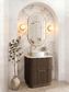 Havana Fluted 750mm Sable Walnut Floorstanding Curve Vanity