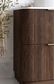 Havana Fluted 1500mm Sable Walnut Floorstanding Curve Vanity