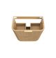 Havana Fluted 900mm Woodland Oak Floorstanding Curve Vanity