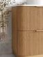 Havana Fluted 1200mm Woodland Oak Floorstanding Curve Vanity