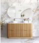 Havana Fluted 1500mm Woodland Oak Floorstanding Curve Vanity