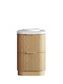 Havana 600mm Woodland Oak Fluted Floorstanding Curve Vanity with Round Basin Moulded Top