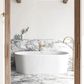 Attica Noosa Fluted 1500 Matte White Bath with Overflow