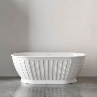 Attica Kensington 1500 Gloss White Bath with Overflow
