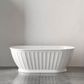 Attica Kensington 1500 Gloss White Bath with Overflow