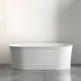 Attica Bondi 1500 Gloss White Bath with Overflow