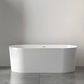 Attica Noosa Fluted 1700 Gloss White Bath with Overflow