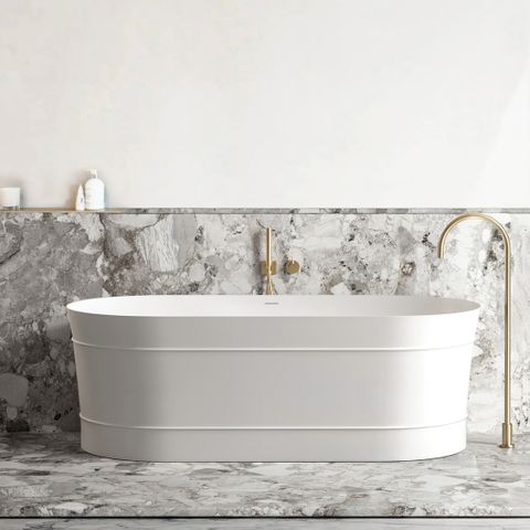 Attica Bondi 1700 Gloss White Bath with Overflow