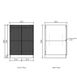 Bondi Fluted White Laundry Kit 1305x600x2100