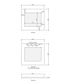 Wall and Base Cabinets Kit 650 Bondi Fluted White with Natural Carrara Marble Top with 12 O'clock Tap Hole cut out