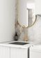 Wall and Base Cabinets Kit 650 Bondi Fluted White with Natural Carrara Marble Top with 12 O'clock Tap Hole cut out