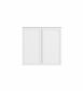 Wall and Base Cabinets Kit 650 Hampshire White with Natural Carrara Marble Top with 12 O'clock Tap Hole cut out