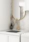 Wall and Base Cabinets Kit 650 Hampshire White with Natural Carrara Marble Top with 12 O'clock Tap Hole cut out