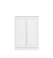 Wall and Base Cabinets Kit 650 Hampshire White with Natural Carrara Marble Top with 12 O'clock Tap Hole cut out