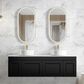 Hampton Mark II 1500mm Satin Black Wall Hung Vanity with Ceramic Top