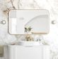 LED Newport 1200(W)x750(H) Gold Metal Frame Tuffi Mirror- Install Horizontal or Vertical