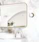 LED Newport 1200(W)x750(H) Gold Metal Frame Tuffi Mirror- Install Horizontal or Vertical